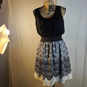 A. Byer Black  & White Sleeveless Dress -- ITEM #2250